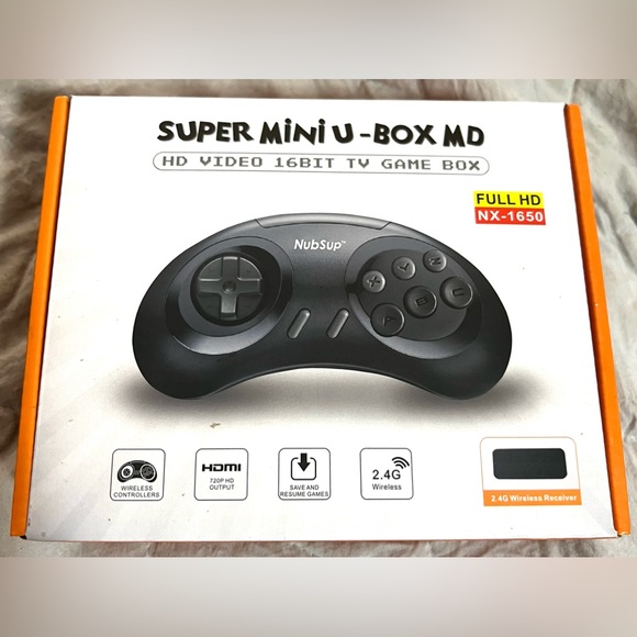 16BIT Mini HD Video Game Box. HDMI Plug & Play Console w/ 2 Wireless Controllers - Picture 2 of 8